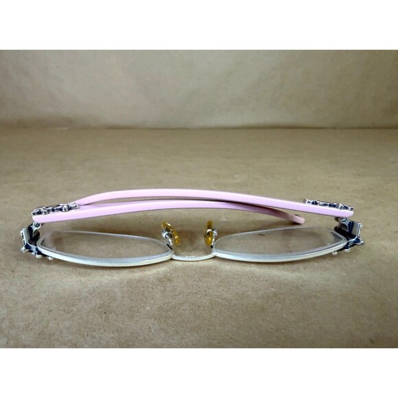 Brighton Love Daisy Readers Pink/Silver Rimless Eyeglasses Frames A20187 - 2.0 - Picture 4 of 10